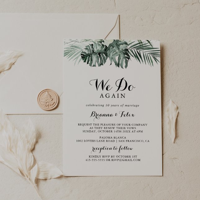 Tropische Vegetation Weiß machen wir wieder einmal Einladung (Von Creator hochgeladen)