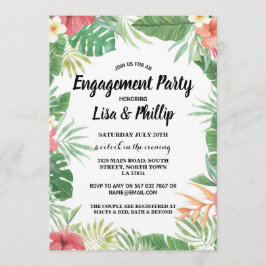Tropische Verlobung Aloha Party Einladung