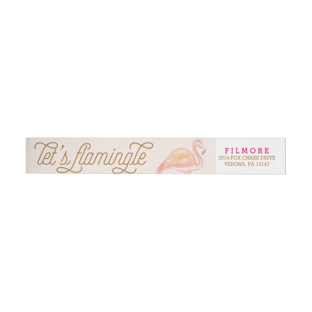 TROPISCHE Verpackung des FLAMINGOS um (Person)