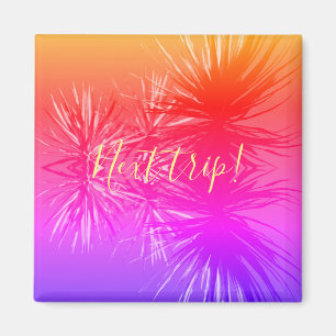 Tropische Vibes Sukkulenten Pflanzen Nächste Reise Magnet