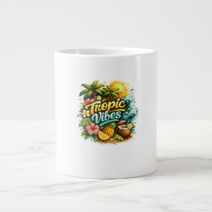 Tropische Vibes Tropisches Paradies Design Jumbo-Tasse