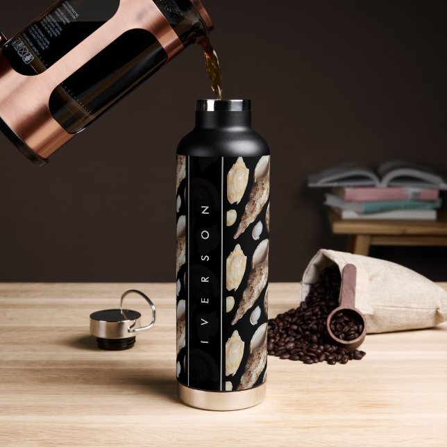 Tropische Vintage Muscheln Südostasiens Trinkflasche (Kaffee)