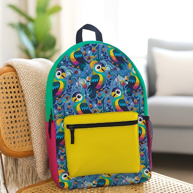 Tropische Vögel Bedruckter Rucksack (Von Creator hochgeladen)