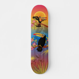 Tropische Vögel Skateboard