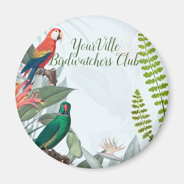 Tropische Vogelgewächse Magnet (Vorne)