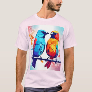 Tropische Vogelliebhaber T-Shirt