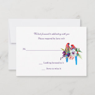 Tropische Vogelschutzkarten Einladung