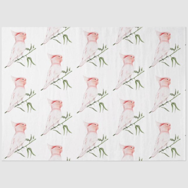 Tropische Vogelserie: Großes Mitchells-Design 2 Seidenpapier (Vorderseite)