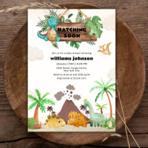 Tropische Vulkan-Schlüpfende-Dinosaurier-Baby-Part