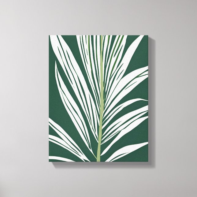 Tropische Wandkunst - tropisches Blatt Leinwanddruck (Vorderseite)