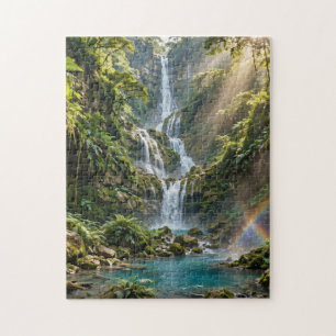 Tropische Wasserfall-Schlucht Puzzle