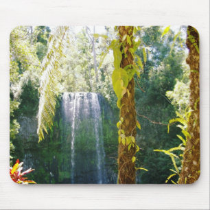tropische Wasserfallmäusematte Mousepad