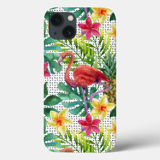 Tropische Wasserfarbe Case-Mate iPhone Hülle (Rückseite)