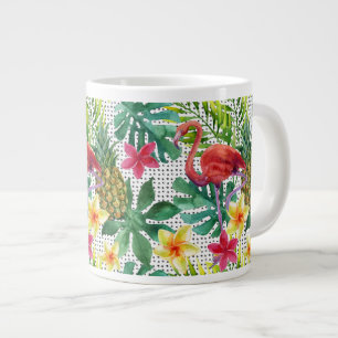 Tropische Wasserfarbe Jumbo-Tasse