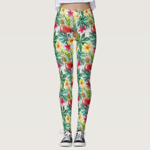 Tropische Wasserfarbe Leggings