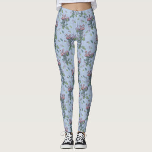 Tropische Wasserfarben von Flamingos Wiederholung Leggings