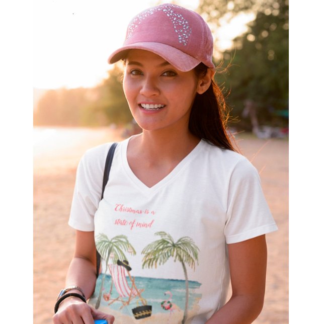 Tropische Weihnachten am Strand ist noch Weihnacht T-Shirt (Von Creator hochgeladen)