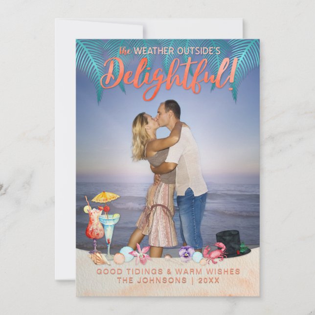 Tropische Weihnachten im Foto von Florida (Vorderseite)