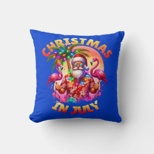 Tropische Weihnachten im Juli Palmen Bäume & Flami Kissen