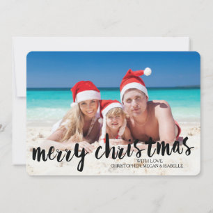 Tropische Weihnachtsbilderkarte Feiertagskarte