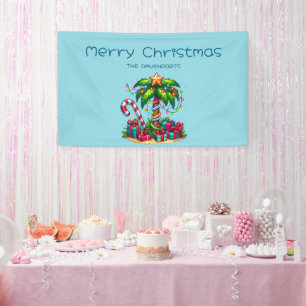 Tropische Weihnachtspalme Banner