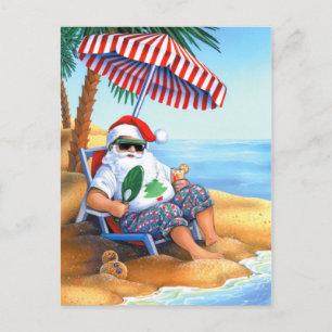 Tropische Weihnachtspostkarte Feiertagspostkarte