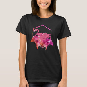Tropische Wildtiere exotische Tiere rosa Flamin T-Shirt