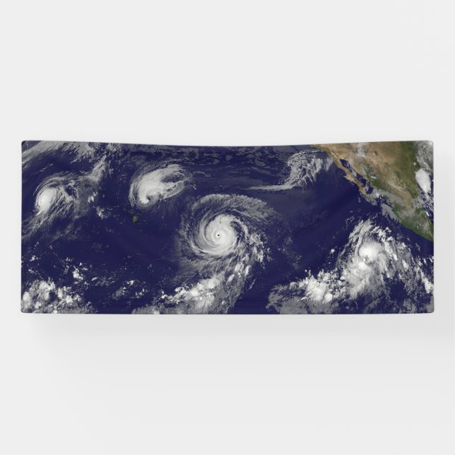 Tropische Wirbelstürme Banner (Horizontal)