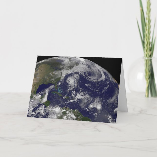 Tropische Wirbelstürme Katia, Lee, Maria und Nate. Karte (Vorderseite)