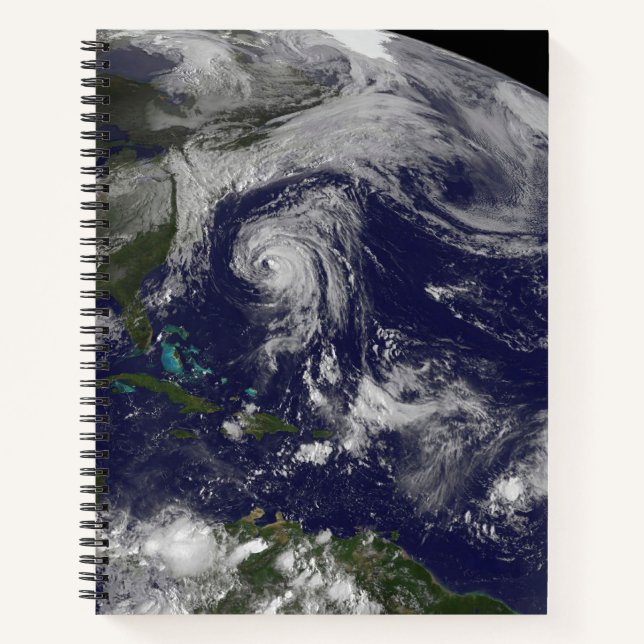 Tropische Wirbelstürme Katia, Lee, Maria und Nate. Notizbuch (Vorderseite)