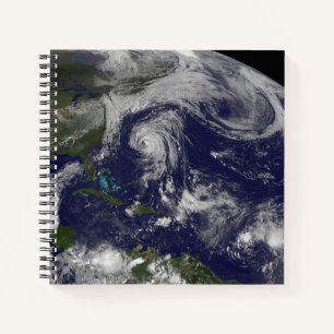 Tropische Wirbelstürme Katia, Lee, Maria und Nate. Notizbuch