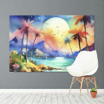 Tropische XL-Kunst am Big Mond Leinwanddruck<br><div class="desc">Tropische XL-Kunst am Big Mond</div>