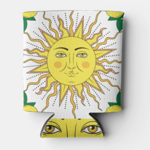 Tropische Zitronenfrüchte, Sonnengesicht. Dosenkühler