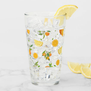 TROPISCHE Zitrusfrüchte SOMMERFRÜCHTE Orangefarben Glas