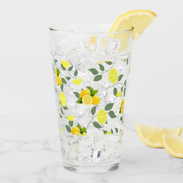 TROPISCHE Zitrusfrüchte SOMMERFRÜCHTE Orangefarben Glas (Rückseite Ice)