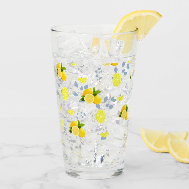 TROPISCHE Zitrusfrüchte SOMMERFRÜCHTE Orangefarben Glas (Rückseite Ice)