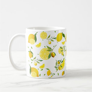 TROPISCHE Zitrusfrüchte SOMMERFRÜCHTE Orangenlemon Kaffeetasse