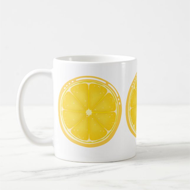 TROPISCHE Zitrusfrüchte SOMMERFRÜCHTE Orangenlemon Kaffeetasse (Links)
