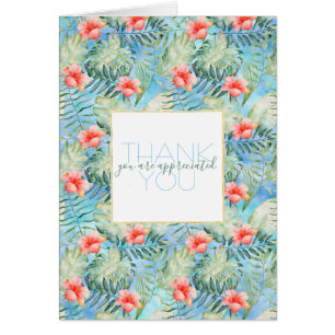 Tropischer Aloha Hibiskus mit Blumen