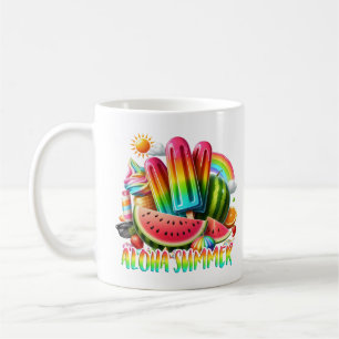 Tropischer Aloha Sommer , Sommerparadies T-Shirt Kaffeetasse