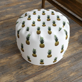 Tropischer Ananas Fruchtmuster Pouf Hocker