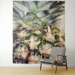 Tropischer Ananas Hintergrund für Fotografie Wandteppich