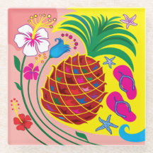 Tropischer Ananas Sommer