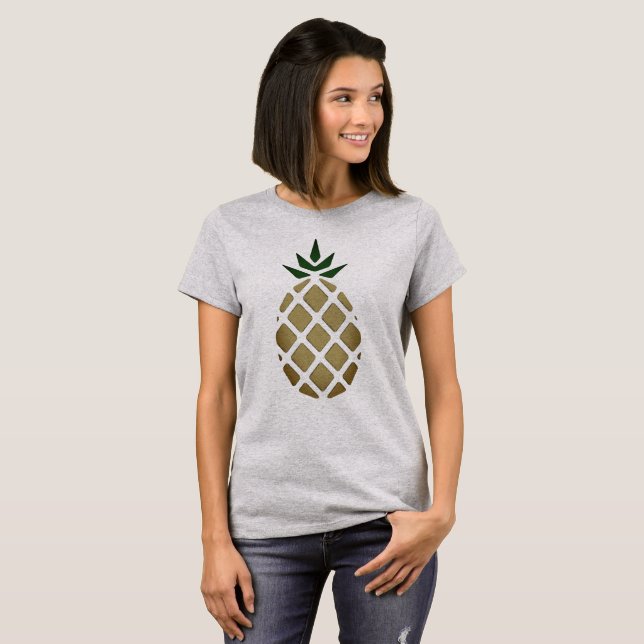 Tropischer Ananas-Stift T-Shirt (Vorne ganz)