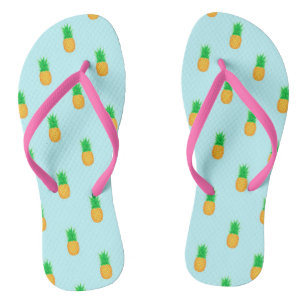 Tropischer Ananasdruck Strand Flip Flops