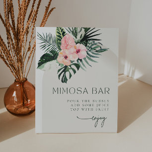 Tropischer Arch Mimosa Bar Sockelschild