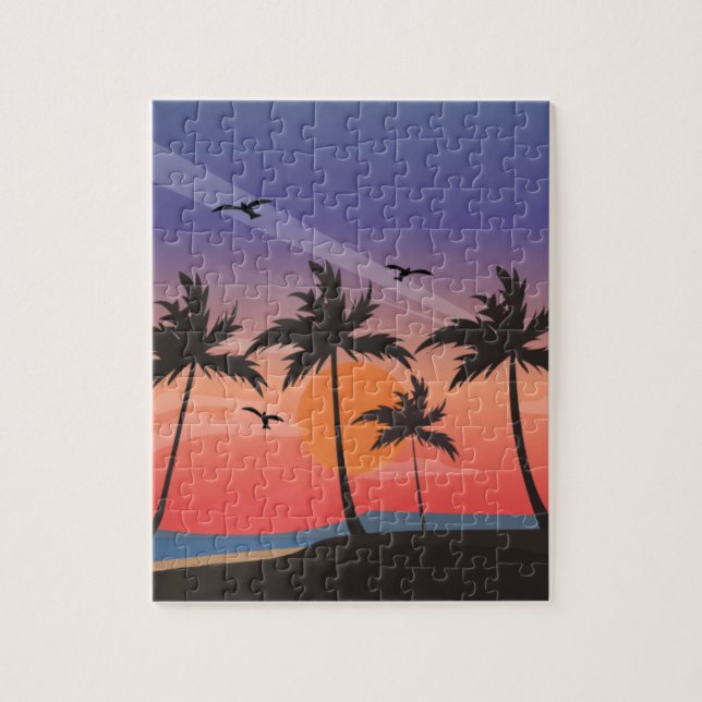 tropischer Art Jigsaw Puzzle (Vertikal)