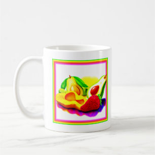 Tropischer Avocado, Erdbeere und Mango. Jetzt kauf Kaffeetasse