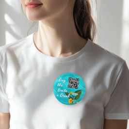 Tropischer Bachelorette QR-Code Kaufen Sie ein Get Button
