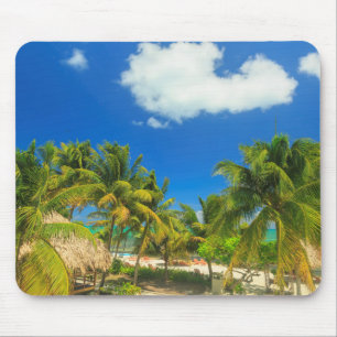 Tropischer Badeort, Belize Mousepad